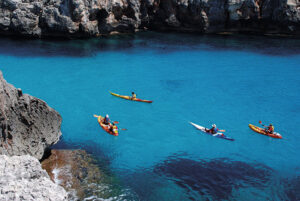 Kayaking in Menorca